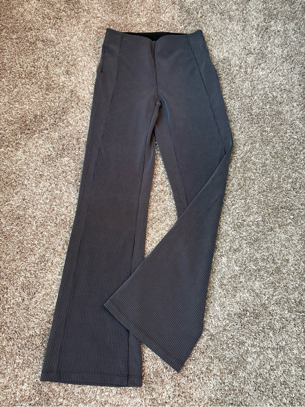 Lululemon Athletica softstream ribbed flare leg high waist pant